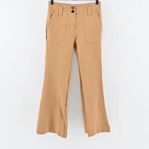 Anthropologie Tan Wide-Leg Pants